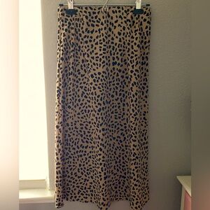 Cheetah Print Maxi Skirt